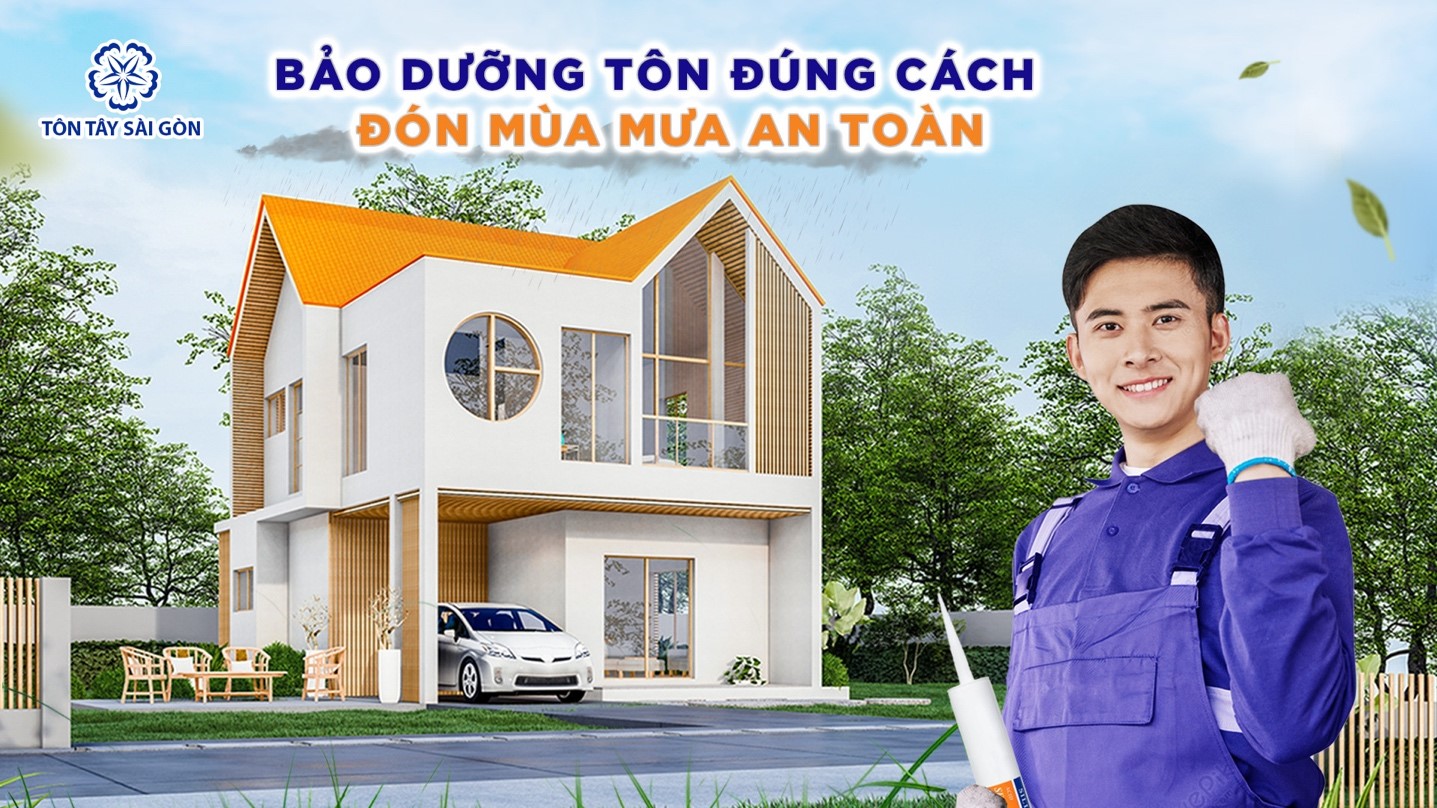 Bí quyết bảo dưỡng tôn - Đón mùa mưa an toàn cùng tôn TSG